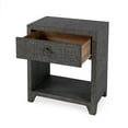 thumbnail image 3 of Butler Specialty Company Bar Harbor Raffia 1 Drawer Nightstand - Charcoal, 3 of 8