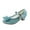 Blue, variant on Toddler Kid Girls Shoes Girls Shoes Bow Dress Shoes Princess High Heels Party Wedding Flower Girls Flats Shoes
