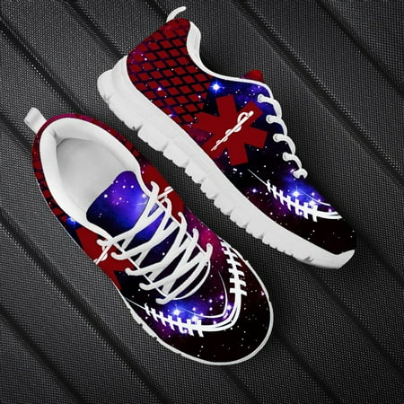 

Paramedic EMT EMS Print Men Casual Nursing Shoes Male Lace Up Flat Shoes Customize Name/Logo Mesh Nurse Sneakers
