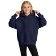 thumbnail image 2 of Girls Solid Hoodie Fleece Pullover Hooded Sweatshirt Long Sleeve Pockets Casual Cute Tops, 2 of 5