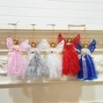thumbnail image 4 of Christmas Christmas Angel Fairy Tree Topper, White & Silver Angel Christmas Tree Topper, 4 of 6