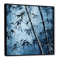 thumbnail image 2 of Designart "Serenity Amidst Wild Blue Bamboo II" Bamboo Floater Framed Canvas Art Print, 2 of 5