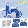thumbnail image 4 of Bicicleta de equilibrio eléctrica para bebé wiqins 4 en 1 con burbujas, luces LED y música, 4 of 7