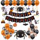 thumbnail image 1 of Decoración para fiesta de Halloween, bar, centro comercial, KTV, pancarta, festival fantasma, cabeza de calabaza fantasma, murciélago negro, letras, arco de globos, juego de guirnaldas, 1 of 5