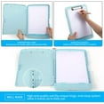 thumbnail image 4 of Clipboard with Storage, Large Capacity Nursing Clipboards with Low Profile Clip, Heavy Duty Plastic Storage 8.5x11 Clip Board with Pen Holder, Side-Opening, A4 Organization Box for Writing, 4 of 9