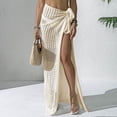 thumbnail image 6 of Qzwdhjm Crochet Sarong for Women Hollow Out High Waist Wrap Maxi Swimsuits Coverups Lightweight Knit Sarongs Cover Up for Summer Loungewear, 6 of 7