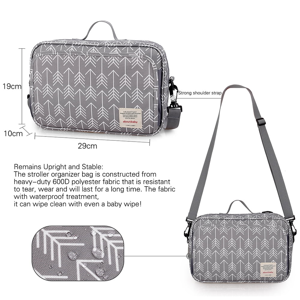 Baby Diaper Organizer Bag Stroller Storage Bag Infant Carriages Waterproof Hanging Bag Portable Mommy Bag