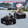 thumbnail image 6 of iYofe 12V Lamborghini Ride on Cars with Remote Control, Powered Ride on Toys with Music, USB/AUX Ports, LED Lights, 3 Speeds, 4 Wheels Electric Cars for Kids Toddlers Ages 3-5, Black, 6 of 10