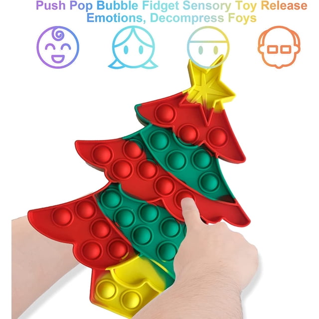 Fidget Toy HUOGUO Pop Bubble Sensorial, regalo de Navidad