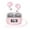 Pink, variant on FNYOXU Wireless Earbuds, Bluetooth 5.3, Noise Cancelling, 55H Playtime, IP7 Waterproof, LED Display, Bass Stereo, for Android & iOS