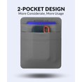 thumbnail image 3 of Funda adhesiva para portátil Afterplug de 2 bolsillos, color gris, 3 of 7