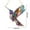 A, variant on Hummingbird Acrylic Suncatcher - Wall Hanging Decorative Pendant for Window Sun Shade, Random Hanging Rope, Indoor Outdoor Home Decor