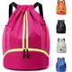 thumbnail image 1 of Mochila impermeable rosa, bolsa de gimnasio con compartimento para zapatos, bolsa de piscina impermeable, bolsa de deporte, bolsa de viaje de fin de semana, bolsa de fútbol, bolsa de natación para muj, 1 of 5