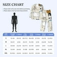 thumbnail image 6 of Kll Hand Drawn Animals Sleepwear Mens Flannel Pajamas,Long Cotton Pj Set, 6 of 9