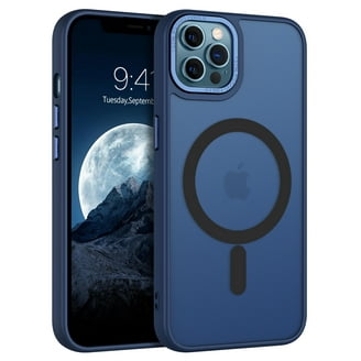 Max Leather Iphone 12 Leather Case Baltic Blue Rugged Magnetic