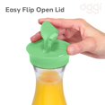 thumbnail image 3 of Oggi Carafe, 1.6-Liter, Clear, Green Lid, 3 of 4