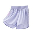 thumbnail image 6 of GYRATEDREAM Girls Running Shorts Summer Kids Athletic Shorts Quick Dry Gym Workout Sports Active Lightweight Shorts for 7-8Y Purple, 6 of 8