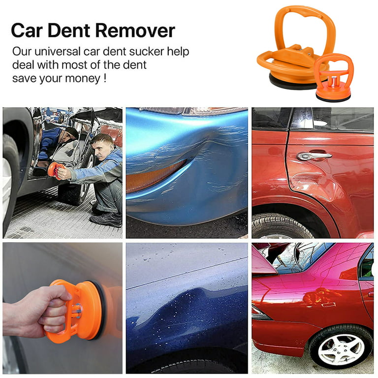 Evjurcn Car Dent Puller, 2Pcs 154/33LB Auto Small Dent Remover Powerful  Suction Cup Handle Lifter Portable Vehicle Dent Sucker Car Body Dent Repair  Tool for Glass Tiles Mirror 