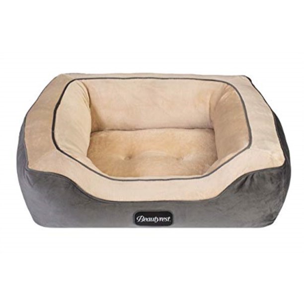 beautyrest cozy cuddler dog bed (medium, grey)