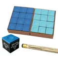 thumbnail image 4 of 12PCS/Box Square Billiard Chalks Pool Cue Stick Chalk Rubbing Powder Snooker Table Billiards Supplies Antiskid Device, 4 of 5