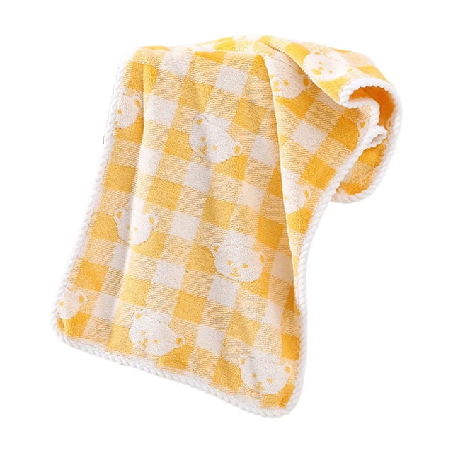 Tauxra Fleece Polyester Bath Towels Soft Absorbent Thickened Quick Dry For Bathroom^
