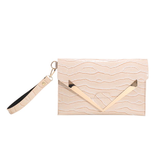 Bolsa de embrague de día para mujer con diseño de cocodrilo a la moda, de mano de cuero Retro, de noche Ndcxsfigh Para Estrenar