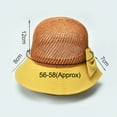 thumbnail image 7 of Travelwant Women Wide Brim Hat Hollow Breathable Summer Bucket Hat Bow Lady’s Sun Cap for Travel, 7 of 7