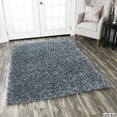 thumbnail image 4 of Rizzy Rugs Kempton Shag Area Rug KM2443 Dark Blue Thick Plush, 4 of 5