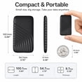 thumbnail image 2 of External SSD Portable Drive, 1050MB/s High Speed Solid State Storage for PC Laptop, Rugged Backup Drive for Photos Videos Gold, 2 of 6