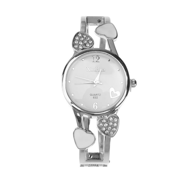 Diamond bracelet top watch for ladies