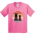 thumbnail image 3 of Inktastic Chess Player Retro Sunset Youth T-Shirt, 3 of 5