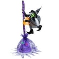 thumbnail image 3 of Northlight Animated Flying Witch with Broom Halloween Decoration - 25", 3 of 7