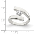 thumbnail image 2 of Sterling Silver CZ Ring - Size 8, 2 of 2