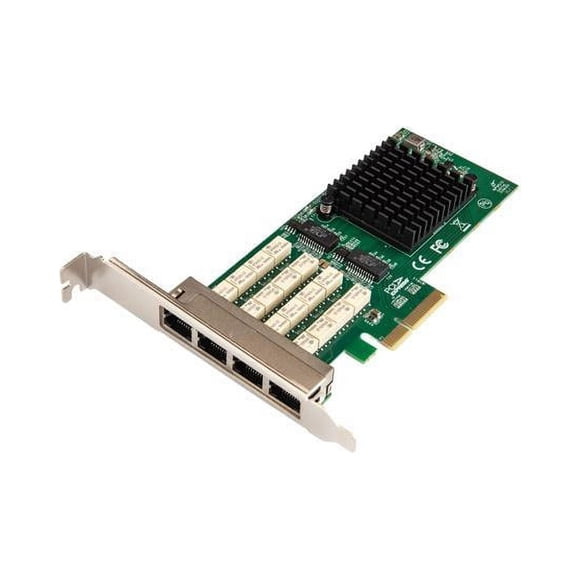 PCI-Express 2.1 (5 GT/s), Quad Port (4x RJ45) Adaptateur Serveur Ethernet Gigabit en Cuivre