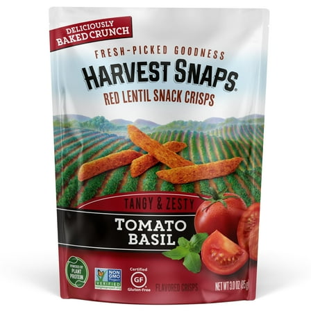 Calbee Lentil Bean Crisps, Tomato Basil, 3 oz