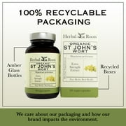 Herbal Roots Organic St. John’s Wort Capsules with Organic Extract, 300 Count