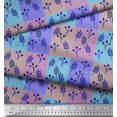 thumbnail image 2 of Soimoi Velvet Fabric Artistic Leaves Printed Fabric 1 Yard 58 Inch Wide, 2 of 3