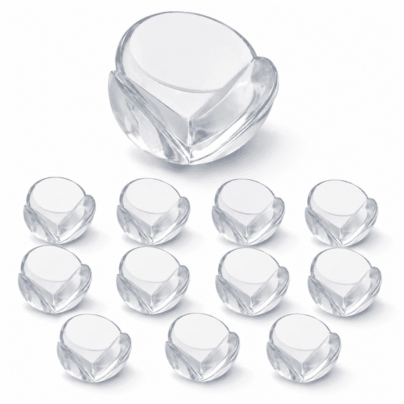 Corner Protector for Baby(12 Pcs),Furniture Corner Guard & Edge Safety Bumpers - Baby Proof Bumper Cushion - Clear & Transparent