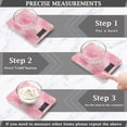 thumbnail image 3 of High Precision Digital Kitchen Scale Tempered Glass Food Scale Multifunction Scale Small Kitchen Appliances Pink Background with Hearts, 3 of 7