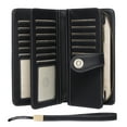 thumbnail image 3 of FALAN MULE Wallets for Women Trifold Wristlet Wallets Large Capacity RFID Blocking Ladies Purse Credit Card Holder, 3 of 7