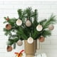thumbnail image 5 of Juego de 15 Adornos Navideños de Terciopelo Flocado de 6 Cm | Elegantes Colgantes de Terciopelo de Seda con Hebillas de Metal para Decorar El Árbol y El Hogar En Días Festivos., 5 of 5