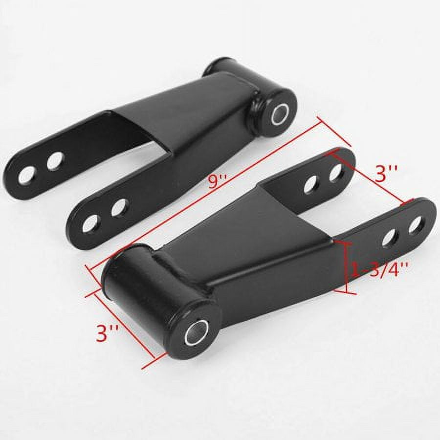 Kojem Adjustable Rear Lowering Leveling Lowering Shackles Drop Kit for 1988-2019 Chevy Silverado GMC Sierra C1500 Truck 1500 1"-2"