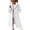 White, variant on dazeni Women's Fuzzy Fleece Zip up Jackets Fluzzy Plush Lapel Long Sleeve Cardigan Coat Mid Length Winter Warm Coat Beige Medium