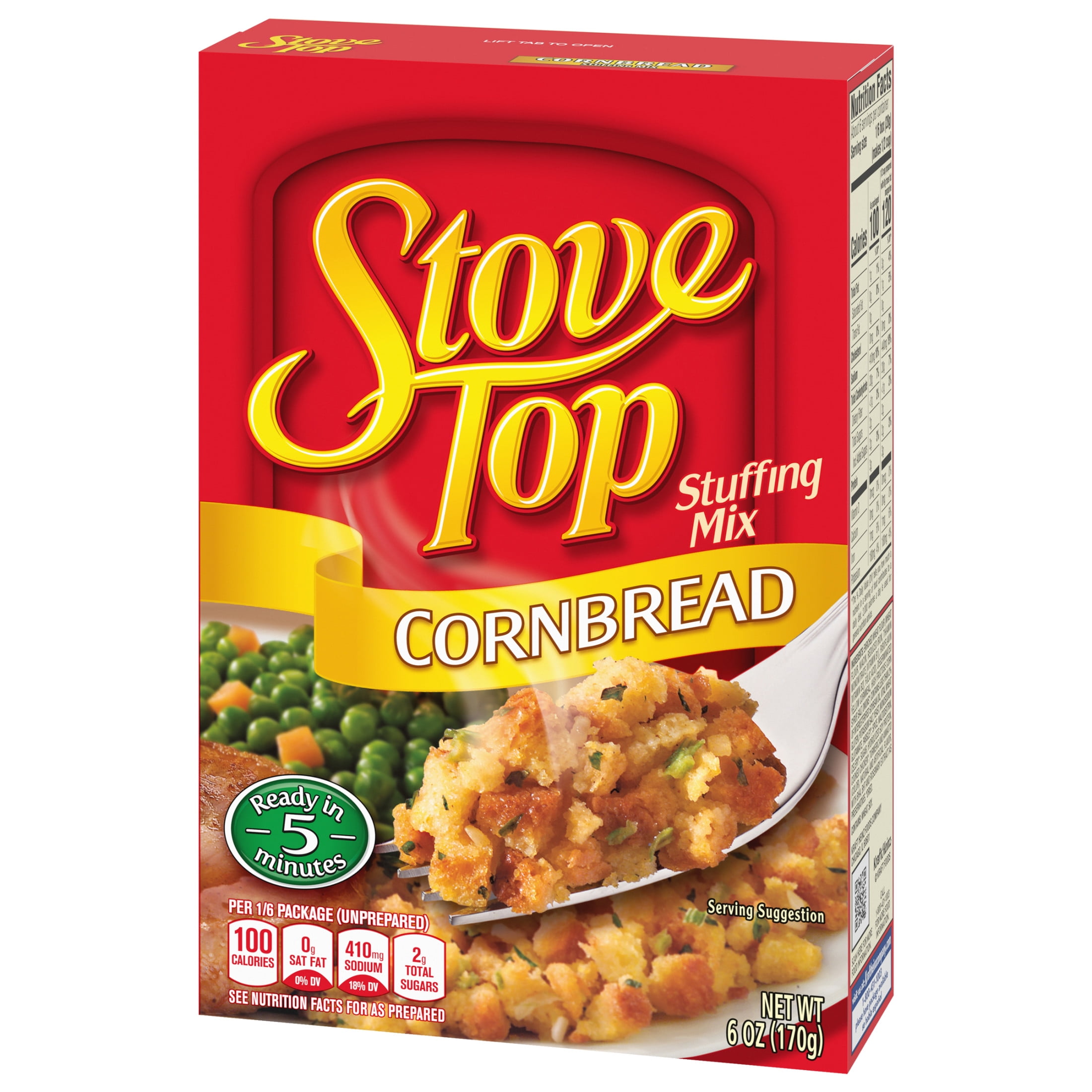 (12 pack) Stove Top Cornbread Stuffing Mix Side Dish, 6 oz Box
