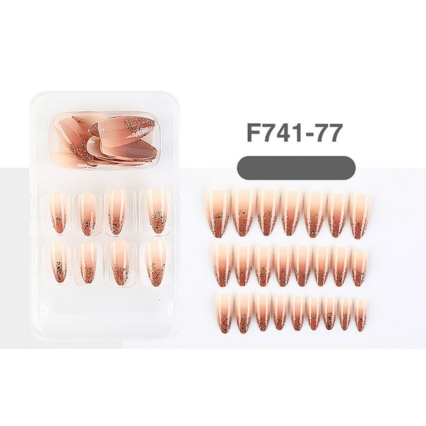 Fiudx Pegatinas de Uñas Postizas, Uñas para Usar, Uñas Terminadas, Uñas Removibles, Uñas Europeas