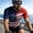Navy, variant on USA Cycling Jersey for Men Short Sleeve UPF 50+ Sun Protection Printed Bike Biking Shirts American Flag Road Bicycle Clothing Full Zip Top Navy XL