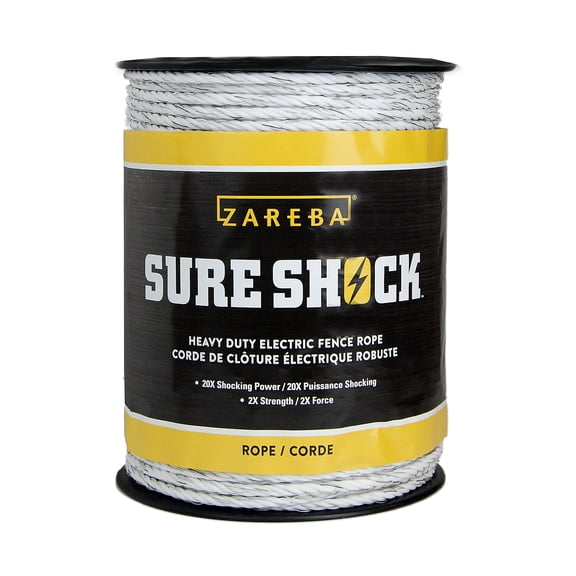 Zareba® Heavy-Duty Sure Shock Polyrope – 656 feet of 8mm Electric Fencing