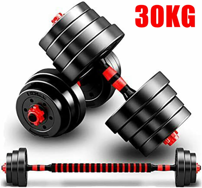 20/30KG Dumbells Pair Gym Weights Barbell Dumbbell Body Building Free Weight Set 