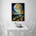 thumbnail image 2 of Moon Diamond Art Kits for Adults Beginners, DIY 5D Moonlight Beach Diamond Art Kits for Home Wall Decor 12 x 16 Inch, 2 of 7