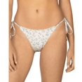 thumbnail image 1 of Peony Printed Side Tie Bikini Bottom, White, 8, 1 of 1